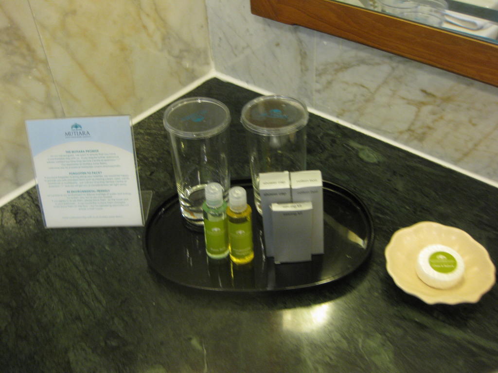 Mutiara Johor Bahru Hotel Exterior photo A selection of toiletries in a hotel bathroom